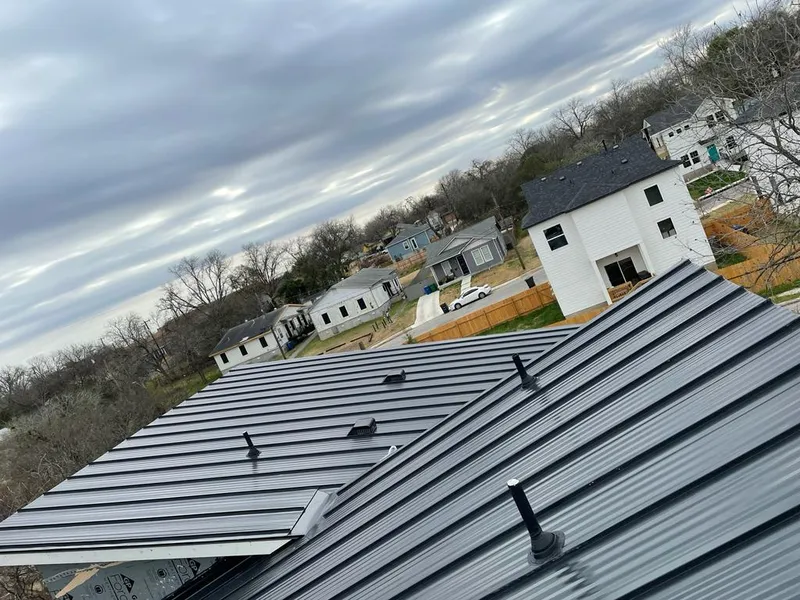 Standing seam metal roof panels with vents for Skylight Repair in Montville